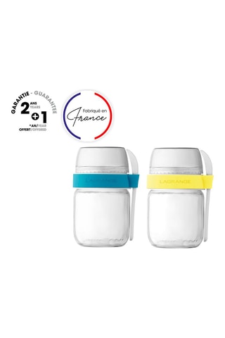 2 pots de yaourts compartimentés