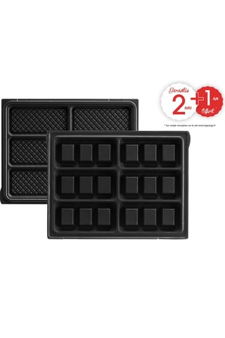 Plaques antiadhésives 6 mini-gaufres