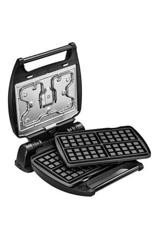 Gaufrier 4 Gaufres + plaque de Bruxelles + louche et recettes - 1700 W
