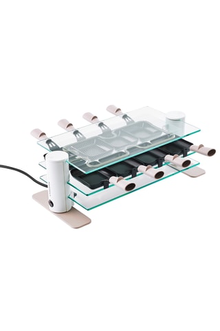 Appareil à raclette en verre 8 personnes Transparence® - 1000 W