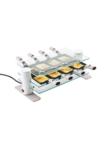 Appareil à raclette en verre 8 personnes Transparence® - 1000 W