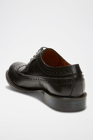 Derbies em couro Regular - Preto