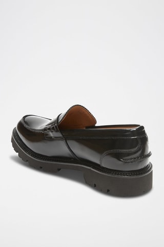 Leren Mocassins Regular 
Zwart