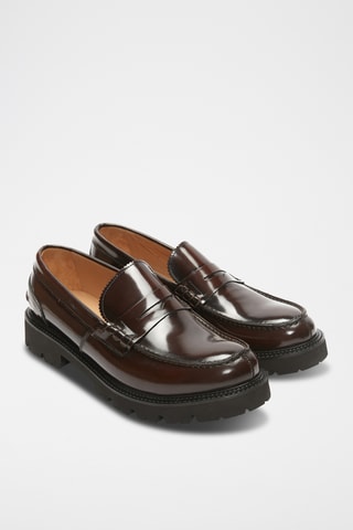 Leren Mocassins Regular 
Bruin
