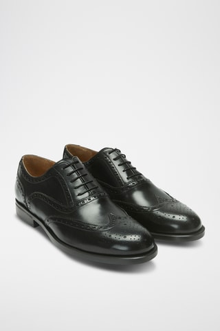 Leren Brogues Regular - Zwart