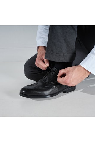 Leren Brogues Regular - Zwart