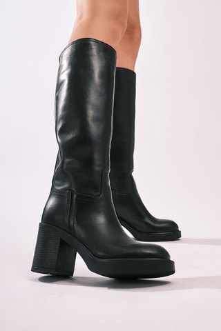 Leren Laarzen Tubular Regular - Zwart