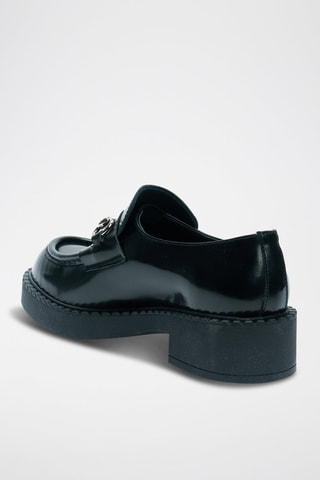 Mocassins envernizados em couro - Preto