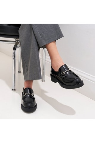 Mocassins envernizados em couro - Preto
