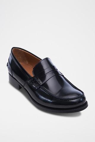 Lakleren   Mocassins Zwart - British Passport