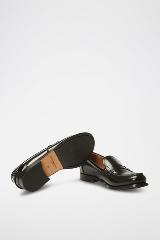 Lakleren   Mocassins Zwart - British Passport