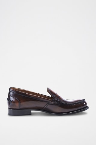 Mocassins em couro envernizado Castanho-escuro - British Passport