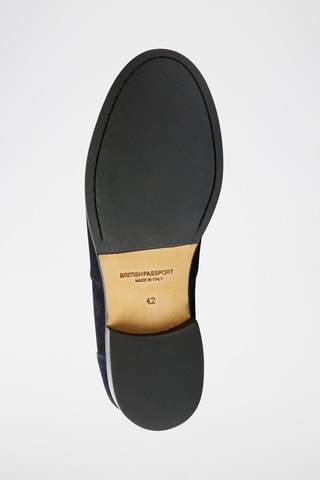 Lakleren   Mocassins Bordeauxrood - British Passport