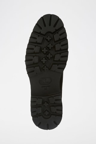 Botins Chelsea em couro Regular - Castanho-escuro