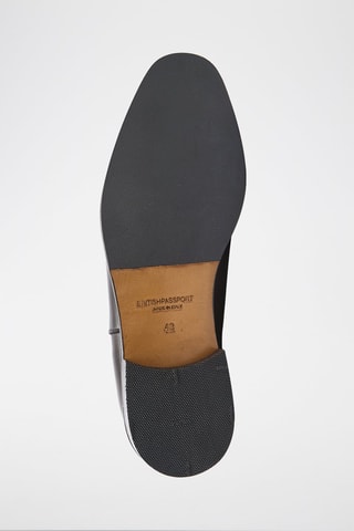 Botins Chelsea em couro Regular - Castanho-escuro