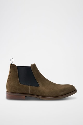 Botins Chelsea em nobuck - Toupeira