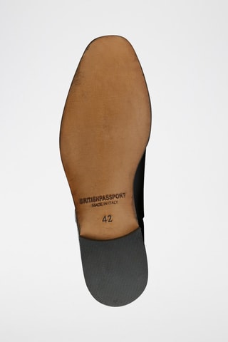 Botins Chelsea em couro Regular - Preto