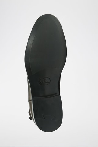 Botins Chelsea em couro Regular - Castanho-escuro