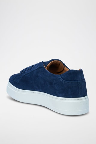 Nubuck Sneakers Regular - Marineblauw