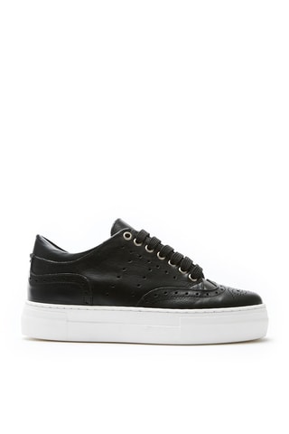 Leren Sneakers Comfort Zwart