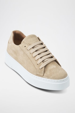 Nubuck Sneakers Regular - Beige
