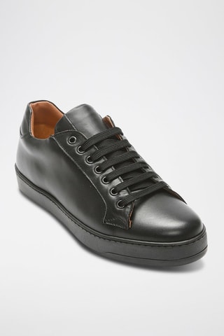 Leren   Sneakers Zwart - British Passport