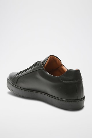 Leren   Sneakers Zwart - British Passport