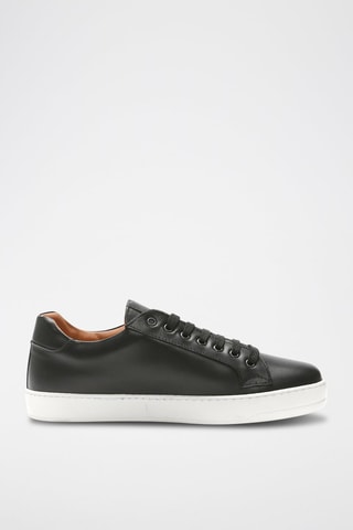 Leren   Sneakers Zwart - British Passport