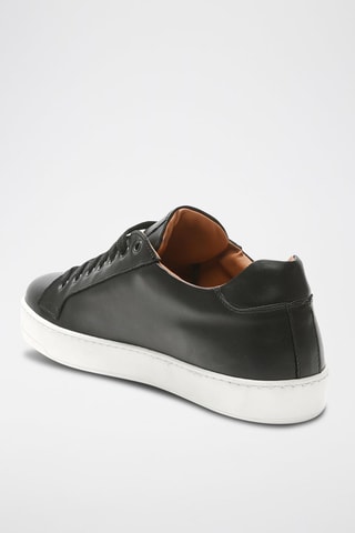 Leren   Sneakers Zwart - British Passport