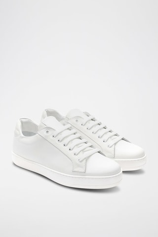 Leren   Sneakers Wit - British Passport