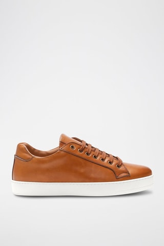 Leren   Sneakers Bruin - British Passport