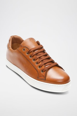Leren   Sneakers Bruin - British Passport