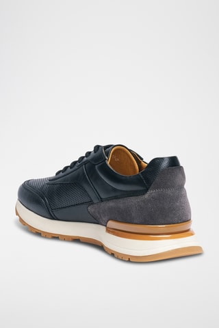 Leren Regular Sneakers - Zwart