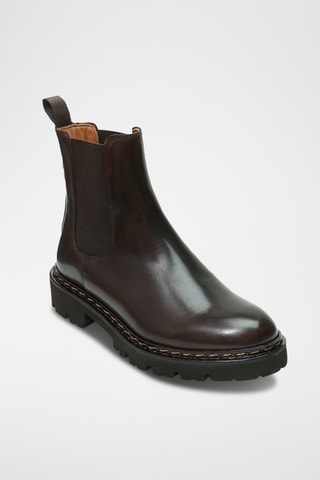 Leren Chelsea Boots Regular - Bruin