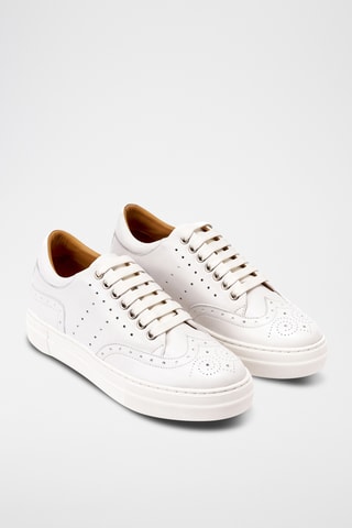 Leren Regular Sneakers - Wit