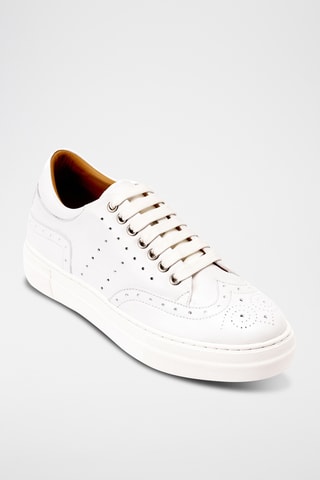 Leren Regular Sneakers - Wit