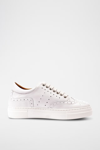 Leren Regular Sneakers - Wit