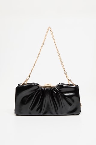 Sac porté épaule verni - Noir