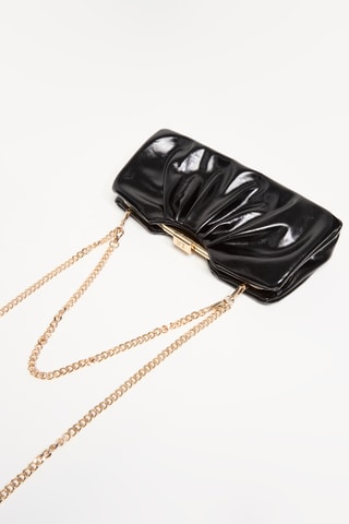 Sac porté épaule verni - Noir