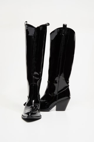 Bottes vernies - Noir