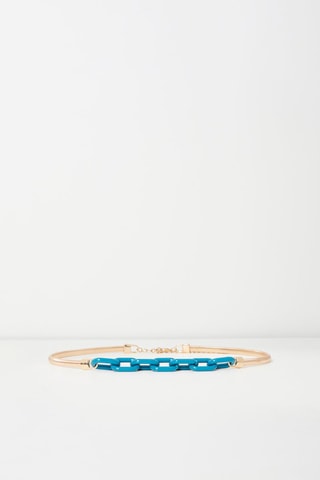 Ceinture Doré et bleu canard