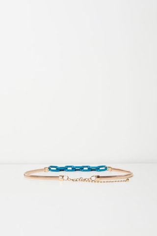 Ceinture Doré et bleu canard