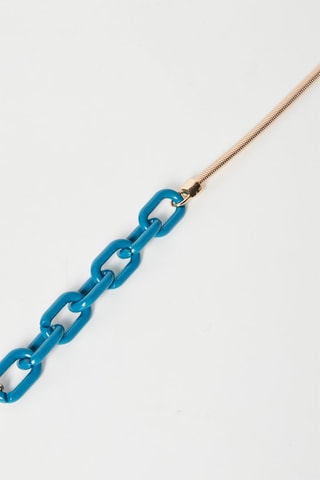 Ceinture Doré et bleu canard