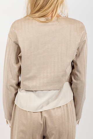 Pull trompe-l'œil - Beige