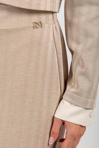 Pull trompe-l'œil - Beige