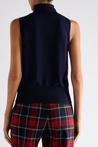 Pull sans manches - Bleu marine
