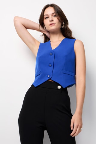 Gilet  - Bleu foncé