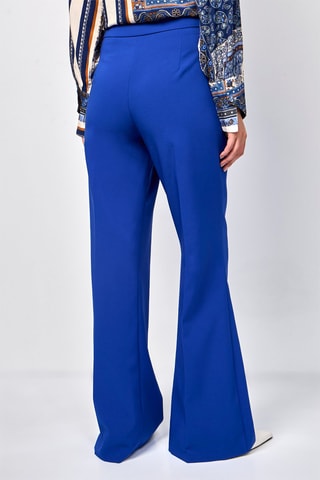 Pantalon taille haute - Bleu roi
