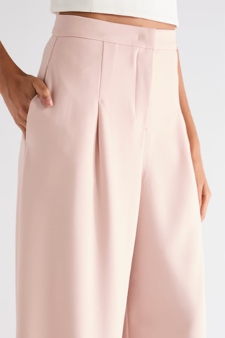 Pantalon taille haute - Rose poudré