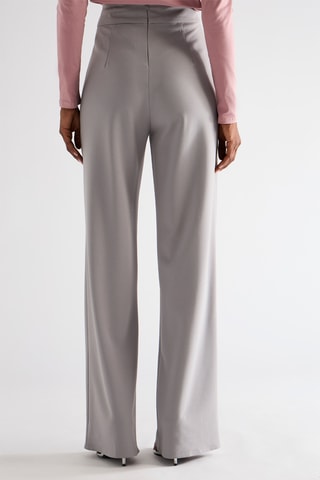 Pantalon taille haute - Gris clair
